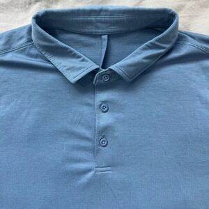 LULULEMON Evolution Short Sleeve Polo Shirt Mens Size Medium Athleisure Golf